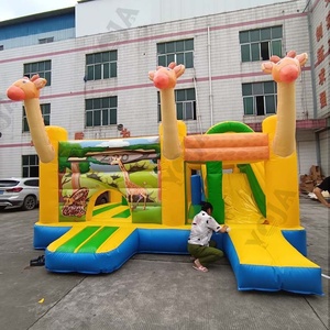 Château gonflable girafe en PVC pour l'extérieur, facile à installer, avec toboggan, pour les fêtes d'enfants, <span class=keywords><strong>location</strong></span> pour événements - Product Image 6
