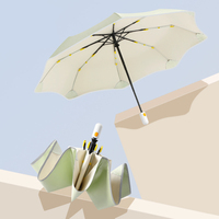 Parapluie pliant entièrement automatique en tissu pongé 190T, imperméable, avec logo imprimé personnalisé, dessin technique de la marque, 21 pouces, pour voyage