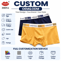 Boxers pour hommes ODM avec ceinture élastique, 95% coton, confortables et respirants pour un usage quotidien