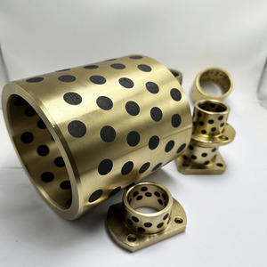 Lbr phụ tùng ô tô trong Trung Quốc thép tay áo dầu thiêu kết Graphite Bronze bụi cây với dầu rãnh Đồng ỐNg Lót - Product Image 3