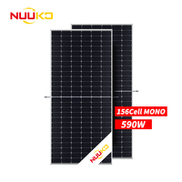 Panneaux solaires bifaciaux en stock 570w 575w 580w 585w 590w Panneau solaire photovoltaïque mono Topcon Double panneau solaire en verre
