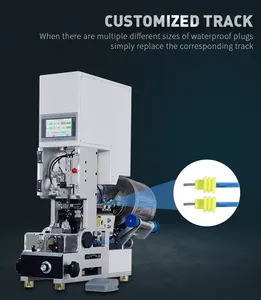सेमी-ऑटो फुट पेडल कंट्रोल वॉटरप्रूफ प्लग थ्रेडिंग मशीन वॉटर प्रूफ सील डालने की मशीन