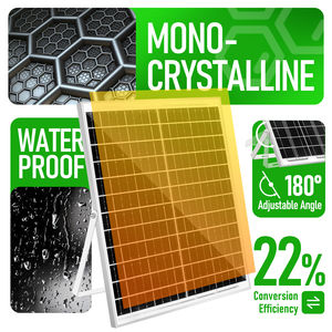 Ventilatore di ventilazione solare compatto da 4 pollici a risparmio energetico con funzione Timer 25W pannello 4A batteria per piccoli locali utilitari - Product Image 5