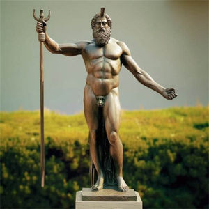 Sculpture de reproduction célèbre personnalisée sculpture grecque artisanat en métal <span class=keywords><strong>Statue</strong></span> en bronze de <span class=keywords><strong>Zeus</strong></span> ou Poséidon - Product Image 6