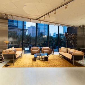 Tavolino da Caffè <span class=keywords><strong>Fen</strong></span> <span class=keywords><strong>Di</strong></span> con Cornice in Metallo a Specchio e Legno Nero per Arredamento Soggiorno - Product Image 6
