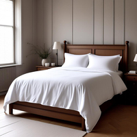Vente en gros de draps de lit modernes en microfibre OEKO-TEX, ensemble de drap-housse et taie d'oreiller tissés doux et respirants