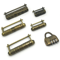 Serrure de boîte chinoise cadenas Ming et Qing alliage antique serrure Vintage combinaison aléatoire serrure boîte à bijoux cadenas