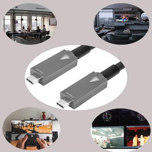 10m <span class=keywords><strong>15M</strong></span> <span class=keywords><strong>USB</strong></span> <span class=keywords><strong>C</strong></span> 3,2 Gen2 Cable óptico activo Hybride Type-<span class=keywords><strong>C</strong></span> a Type-<span class=keywords><strong>C</strong></span> AOC Cable para transferencia de datos de alta velocidad de larga distancia - Product Image 4