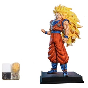 Figurines de collection Dragon Ball Super <span class=keywords><strong>Saiyan</strong></span> <span class=keywords><strong>3</strong></span> Goku aux cheveux jaunes 1/4 GK Anime Statue JT Modèle périphérique Ornement Cadeau Jouets - Product Image 1