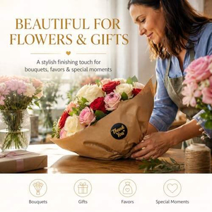 Vente flash - Étiquettes adhésives rondes personnalisées avec impression OEM, étiquettes de marque privée, estampillage à chaud, pour l'emballage - Product Image 2