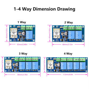 Interrupteur de commande à distance <span class=keywords><strong>WiFi</strong></span> Ewelink, module de <span class=keywords><strong>relais</strong></span> sans fil double mode, 1/2/3/4 canaux, CC 7-24V, automatisation de la <span class=keywords><strong>maison</strong></span> intelligente - Product Image 1