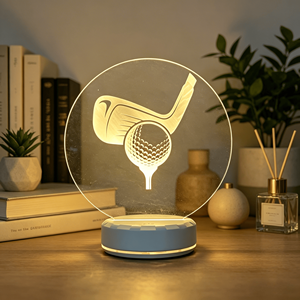 Lampe de table 3D LED USB pour billard, snooker et golf, veilleuse décorative intelligente, cadeau original pour intérieur - Product Image 4