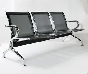 كرسي استراحة انتظار للمستشفى والعيادة والمطار يحتوي على 3 مقاعد