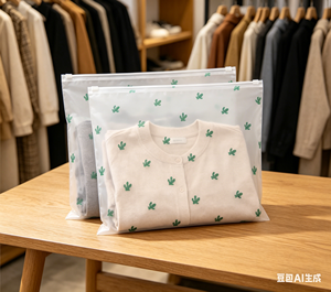 Sacs à fermeture éclair en PVC transparent et résistant, imprimés en sérigraphie, pour vêtements, sacs de rangement réutilisables pour bagages de voyage, sacs sur mesure en gros - Product Image 1