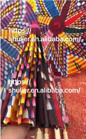 Parapluie de mariage Habesha en vente chaude, décoration personnalisée avec n'importe quel logo, parapluie artisanal éthiopien avec manche en bois