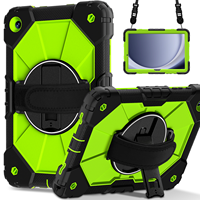 Étui antichoc Armor pour Samsung Tab A11 Plus 11 2025 A9 Plus 11 2023 avec support rotatif à 360°, dragonne et bandoulière, pour enfants, OEM ODM
