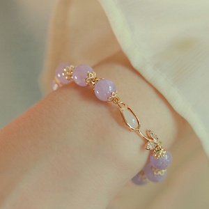 Hot thời trang thiết kế mới của màu tím tinh tế đẹp quyến rũ đồ trang sức mỹ đính cườm <span class=keywords><strong>Bangle</strong></span> - Product Image 2