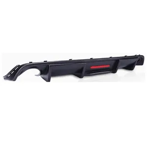 StarNav For CC Spoiler 2009-2018 Car Shark Style with <b>LED</b> Light <b>Diffuser</b> Rear Bumper Guard Lip Refit Accessories Kits - Product Image 1