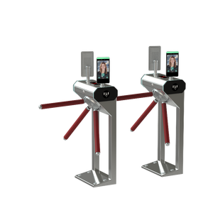 Torniquete de Control de Acceso KMS con Sensor de Altura de Cintura y Lector de Huellas Dactilares y Códigos QR para Entrada de Campus, Bibliotecas y Escuelas - Product Image 3