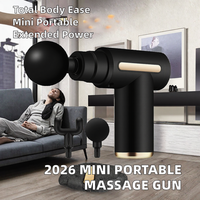 Mini pistolet de massage portable rechargeable, masseur musculaire électrique, appareil de vibration des tissus profonds pour la tête, le cou, la taille et le corps