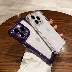 Parte trasera de acrílico duro transparente a prueba de golpes con <span class=keywords><strong>funda</strong></span> de teléfono de parachoques de TPU para <span class=keywords><strong>Apple</strong></span> para <span class=keywords><strong>iPhone</strong></span> 12 13 Pro logotipo personalizable - Product Image 6