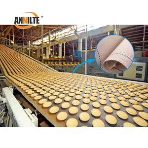 Ekmek bisküvi hamur ekmek için Annilte pamuk bisküvi konveyör bant gıda yağ sınıfı dayanıklı konveyör bant - Product Image 6