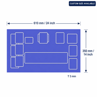 Tapis de jeu TCG en caoutchouc chauffant personnalisé pour jeux de cartes de table, design anime personnalisé pour jeux de cartes