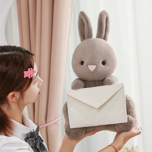 Schattig Messenger Konijn Postbode Envelop Liefdesbrief Bunny Pluche Valentijnsdag Liefdesverklaring Cadeau - Product Image 4
