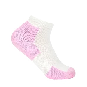 Calcetines Deportivos de Tobillo para <span class=keywords><strong>Mujer</strong></span> OEM, con Suela Acolchada de Rizo, Corte Bajo, para Correr, Yoga, con Logotipo Personalizado - Product Image 2