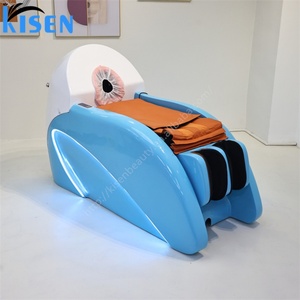 เตียงสระผมไฟฟ้าอัตโนมัติ KISEN สำหรับร้านเสริมสวย นวด และสปาผม พร้อมเก้าอี้เอนนอนไฟฟ้า - Product Image 1
