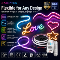 Nouveaux styles de bande LED COB adressable Dream Color SPI RGBCW, bande lumineuse COB haute luminosité, flexible, pliable, ultra-fine, ruban LED COB