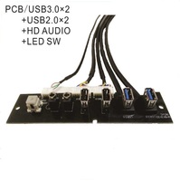 MYS13133 Câbles de panneau USB3.0 USB2.0 HD AUDIO LED /SW pour boîtier PC Câble