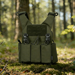 Triple Compartment Tactical Waist Pack Multifunctional Camo Waist Bag Waterproof Durable Outdoor Gear Pouch - Product Image 3