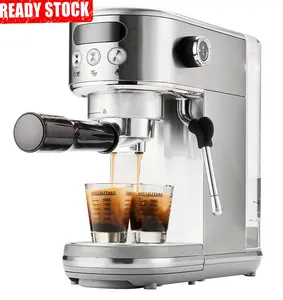 Stock prêt vente en gros de machine à café espresso semi-automatique commerciale pour la maison bureau machine à café Barista usine