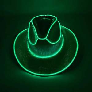 Nuevo Sombrero de Vaquero con Luces LED de Neón para Bodas, Carnavales, Festivales, Fiestas, Disfraces, Sombreros de Personajes de Playa - Product Image 4