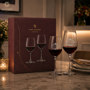 Set di 2 Calici da Vino Universali, Bicchieri da Vino Rosso da 350 ml e Bicchieri da Vino Bianco da 240 ml, Calici in Vetro Trasparente con Stelo Alto per Cabernet e <span class=keywords><strong>Chardonnay</strong></span> - Product Image 1