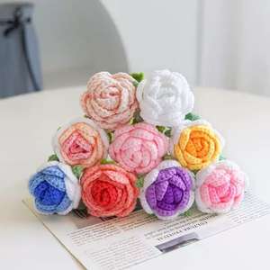 Produit fini 2026 <span class=keywords><strong>Fleurs</strong></span> artisanales éternelles à faire soi-même, décoratives, pour cadeaux, Fête des Mères, cadeau économique - Product Image 2