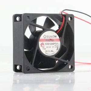 Sunon 5V 24V 48V DC12V 1,7 W AC EC 6025 60X60X25MM 6CM Suspensión magnética Inversor de chasis silencioso 2 cables <span class=keywords><strong>KDE1206PTV1</strong></span> Ventilador de refrigeración - Product Image 1