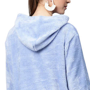 Top Selling Customized Winter Fleece <b>Hoodie</b> for Women Hood and Zipper Closure Warm Casual For Outerwear - Product Image 5