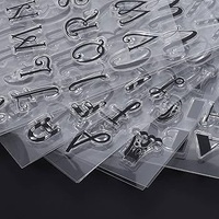 Ensemble de tampons transparents personnalisés en silicone décoratifs pour le scrapbooking et la création artisanale avec découpe