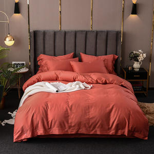 طقم غطاء لحاف 4 من الطراز الاسكندنافي مقاوم للماء عضوي 300TC 60s طويل التيلة القطنية الصلبة نمط 400TC عدد الخيوط - Product Image 2