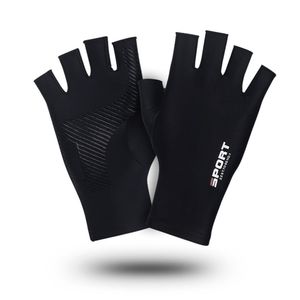 Gants de cyclisme demi-doigt pour hommes et femmes Gants de fitness à haute élasticité et protection solaire confortable en soie de glace pour la conduite - Product Image 2