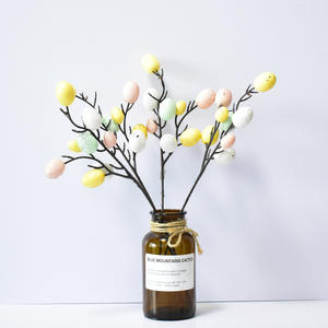 Ramas de <span class=keywords><strong>huevo</strong></span> de Pascua, pintura colorida de espuma, rama de árbol, ramo Artificial, palos de planta falsa - Product Image 4