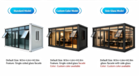 Casa Contenedor Prefabricada de Lujo, Diseño Moderno, Tiendas Prefabricadas para Negocios en la Calle