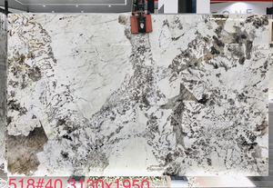 Lastra di Quarzite Blu Pavone Lucida per Ville di Lusso Moderne, Grande Pietra Traslucida per Sfondo Pandora e Soggiorno - Product Image 4