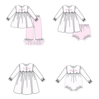Puresun – Nouvelle collection : Combinaison bébé 100 % coton, toucher doux, à col, manches évasées, imprimé pois et broderie sapin de Noël, avec boutons-pression – Prise en charge complète OEM/ODM