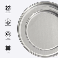 Tamis de laboratoire multi-usages en acier inoxydable 304 de qualité alimentaire, tamis de test, tamis à mailles, maille de criblage