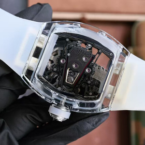 Reloj Mecánico Automático para Hombre con Caja Transparente Blanca y Diseño Elegante - Product Image 3