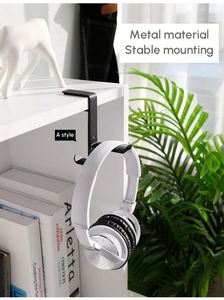 Support de suspension pour casque de jeu pour casque de jeu PC, support pour casque avec réglable, conception sous le bureau, ajustement universel - Product Image 3