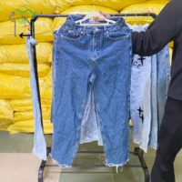 Vente en gros YIJIAYI – Lots mixtes de jeans et pantalons d'occasion de haute qualité – Vêtements usagés en polyester/coton – Qualité hiver, automne, été – Prix bas